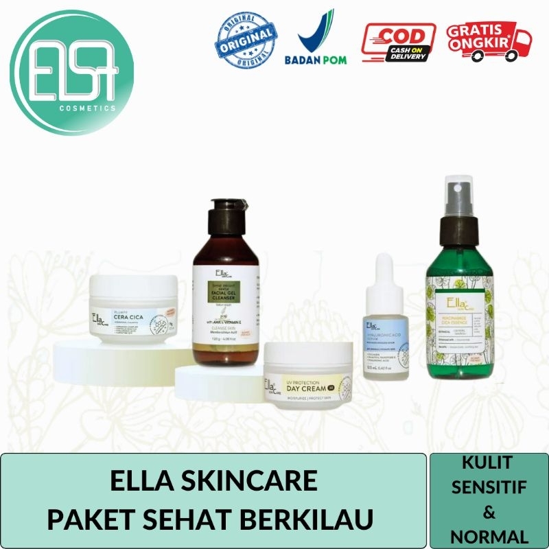 ELLA SKINCARE PAKET SEHAT BERKILAU