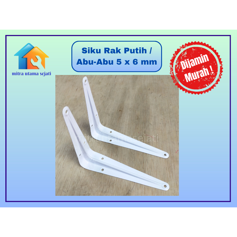 Siku Besi L Besi Siku L Siku Rak Dinding 5 × 6 mm Per Pcs RRT Murah