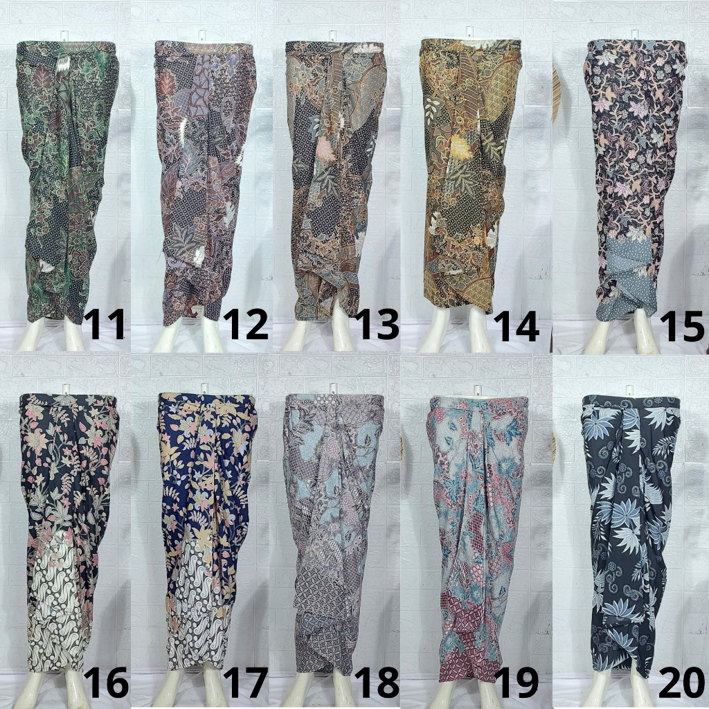 Rok Instan wiron kebaya motif aurel dengan berbagai variasi warna