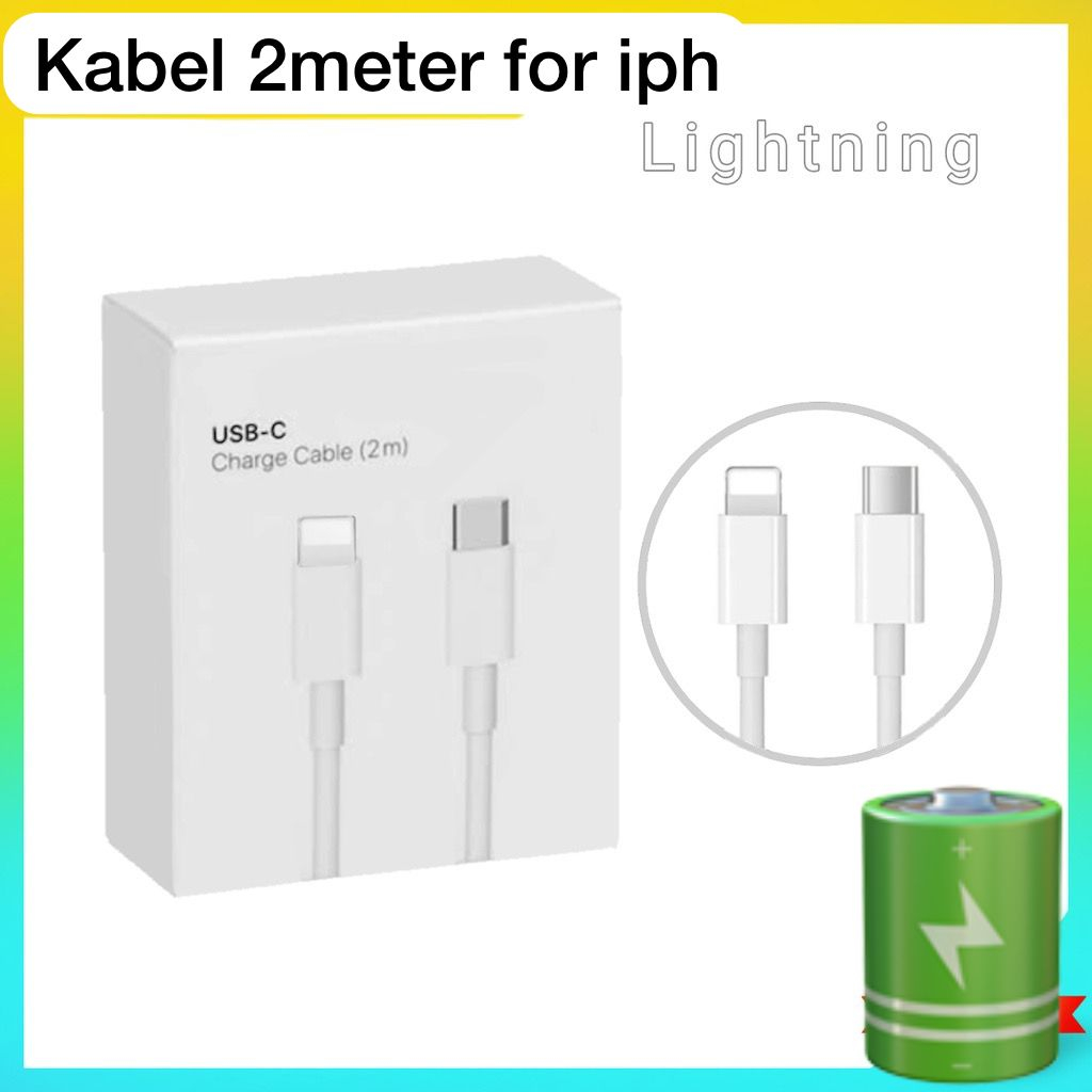 PD Kabel data 2meter for iph Lightning type-c data Fast charging usb charger PD 20W 25W Quick 200cm BY SMOLL