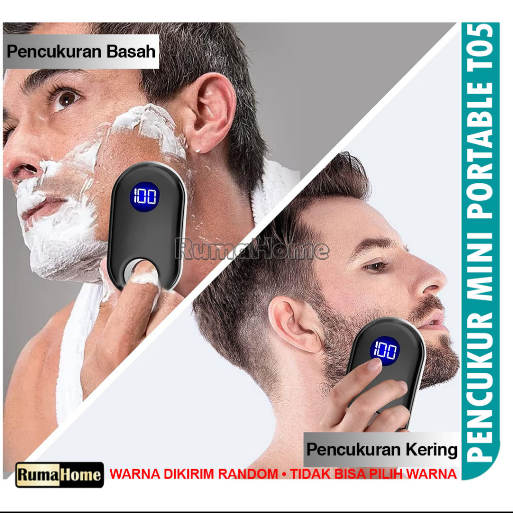 T05 Alat Cukur Elektrik mini pencukur jenggot Kumis Electric shaver