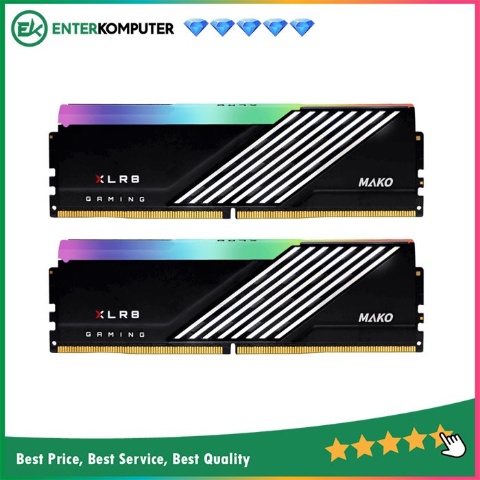 PNY XLR8 Gaming MAKO EPIC-X RGB DDR5 PC48000 6000MHz 32GB (2x16GB)
