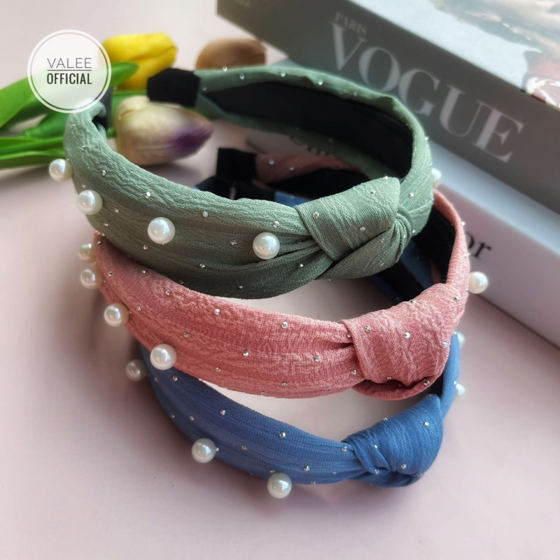 BANDO FASHION KOREA | PREMIUM BANDANA SIMPUL TWIST ELASTIS ALA KOREA UNTUK WANITA