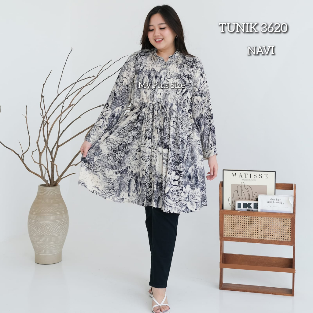 Tunik Wanita Super Jumbo 3620, Ld 125, 135, 150 cm