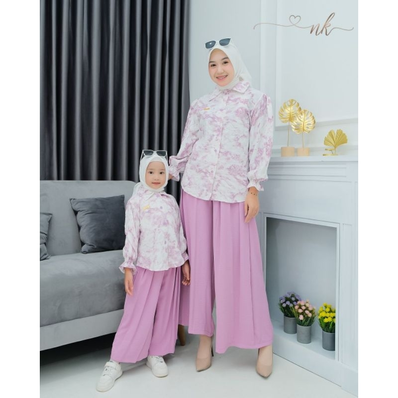 Oneset/Setcel, setelan celana couple ibu dan anak ORI NK (HARGA ECER)