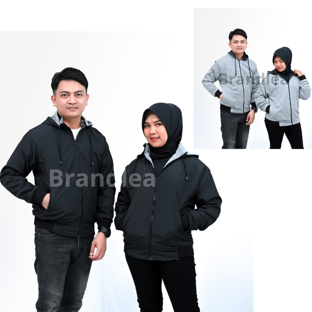 Jaket bolak balik pria dan wanita (couple)