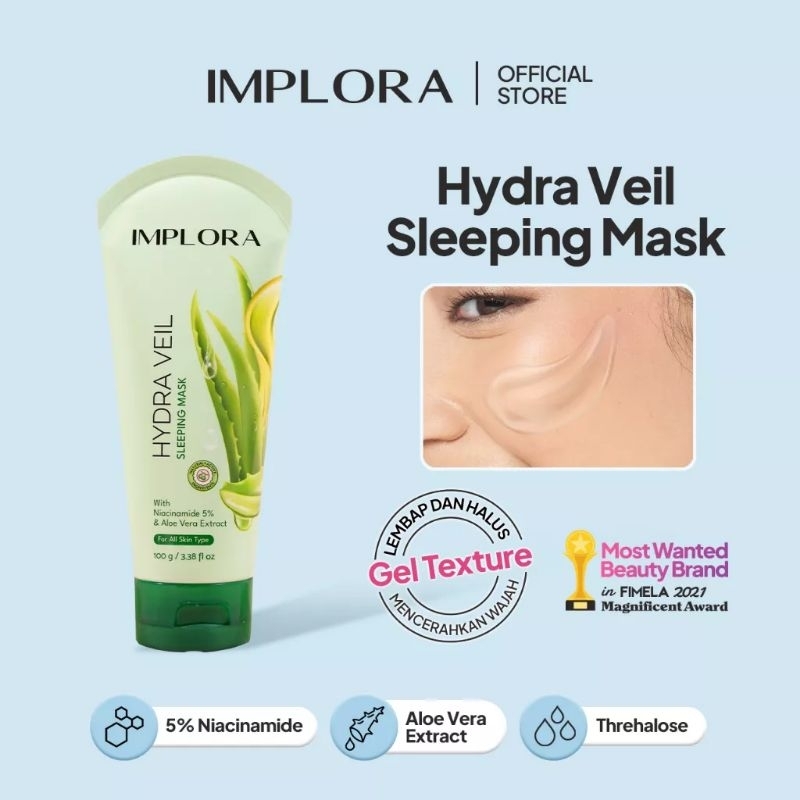 IMPLORA Hydra Veil Sleeping Mask 100gr