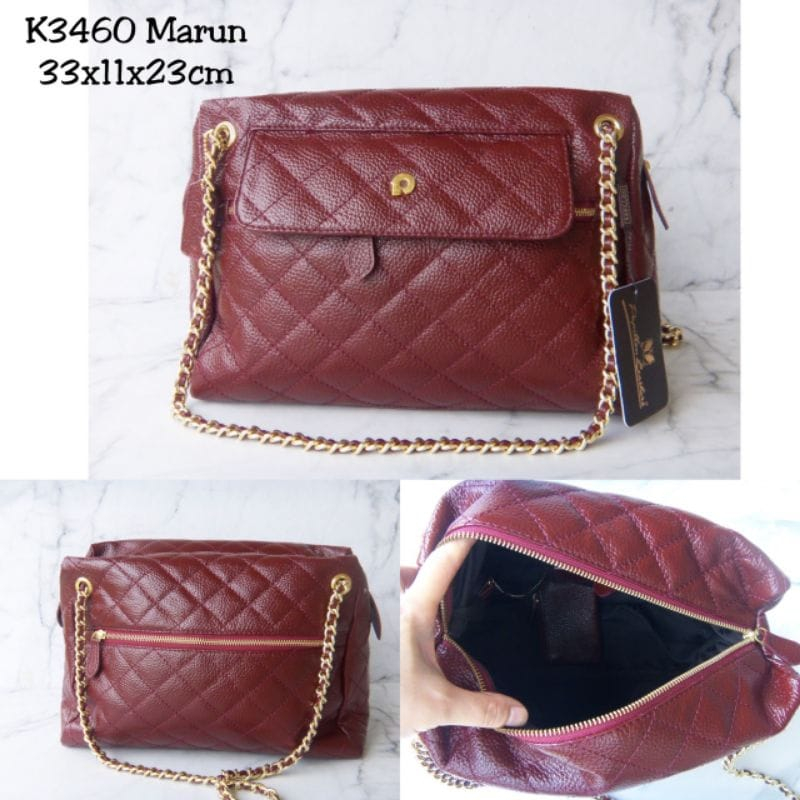 Tas Papillon Original Kode K3460 Kulit Asli | Tas Papilon Ori | Tas Selempang Wanita | Tas kondangan