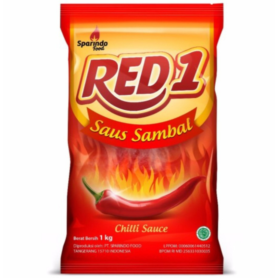 Red1 Saus Sambal 1kg Chilli sauce Saos Cabe