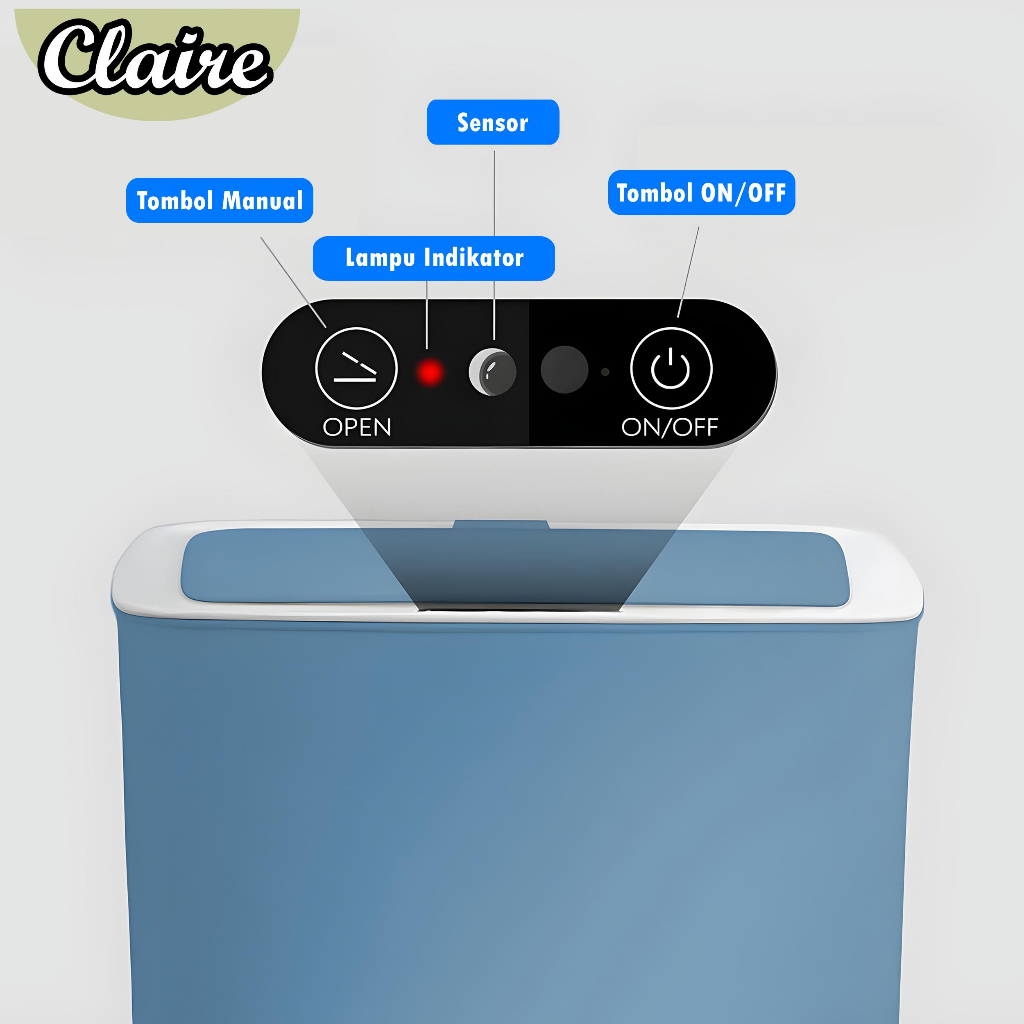 Claire Tempat Sampah Sensor Otomatis 14 L / Tempat Sampah Pintar