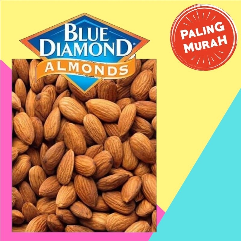 Almond Mentah ALMONESIA Kemasan Re-Pack 250 Gr