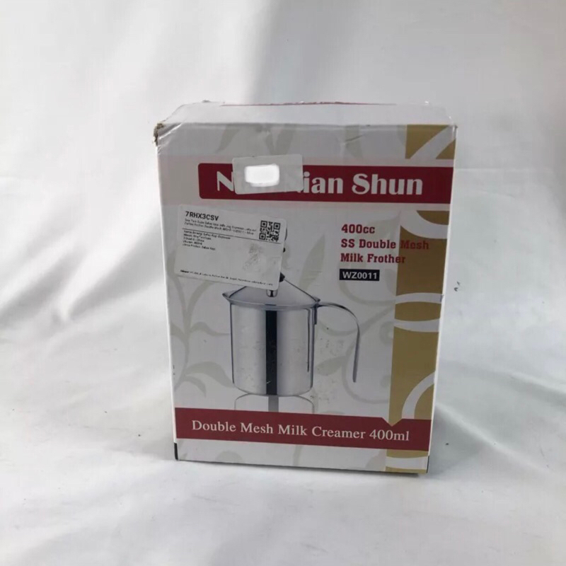 [OBRAL RIJEK] Gelas Kopi Milk Jug Latte Art Frother 400ml - WZ0011