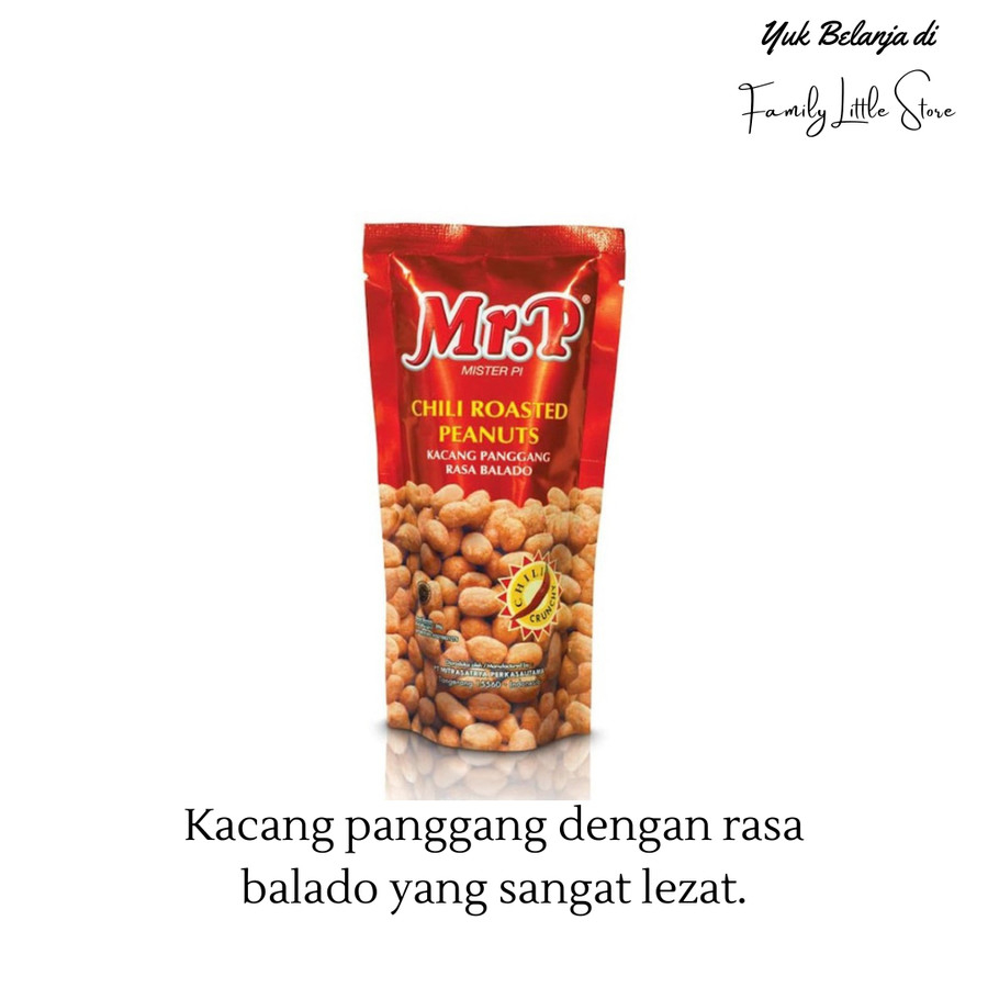 

Kacang Panggang Mr. P Rasa Balado / Chili Roasted Peanut 80 gram