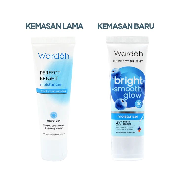 ❤️Glamouroseshop❤️ Wardah Perfect Bright Moisturizer Brightening Moisturizer 20ml (BIRU)