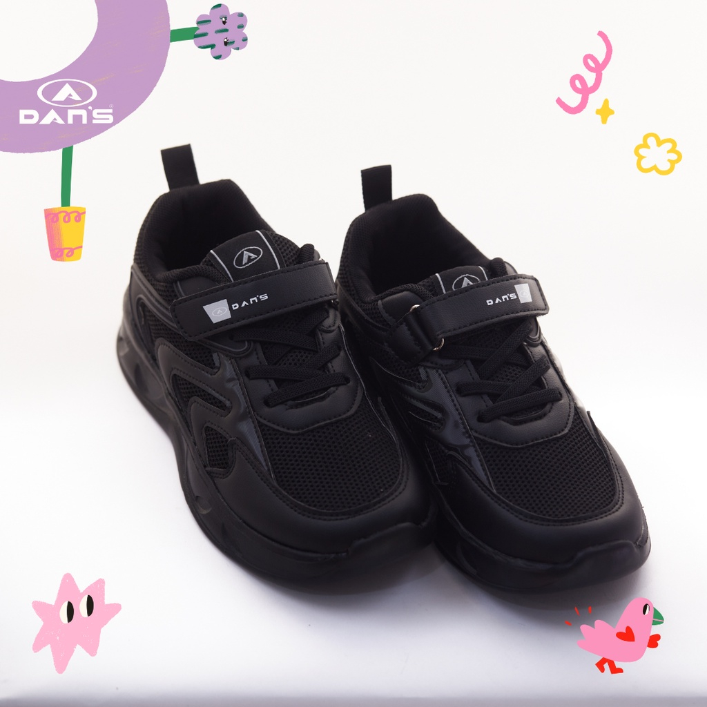 Dans Gelvira Sepatu Sneakers Anak Perempuan - All Black