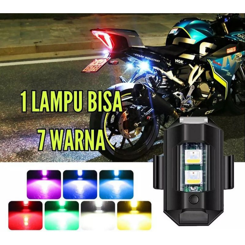 lampu led kedip pesawat