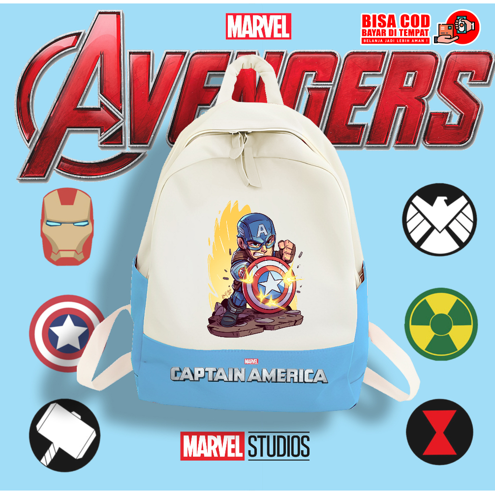 Tas Anak Captain America / Ransel anak Captain America Marvel