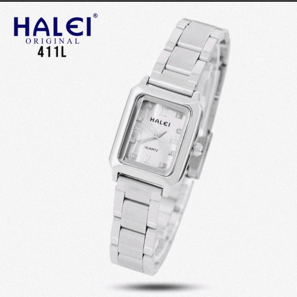 [BATAM] JAM TANGAN HALEI 411 WANITA RANTAI STAINLESS STEEL GARANSI 1 TAHUN TAHAN AIR BISA BUAT BEREN