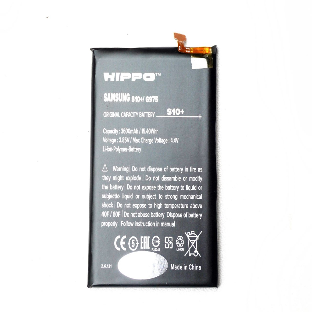 Baterai Hippo Samsung S10 Plus / G975 3600 mAh Garansi Resmi