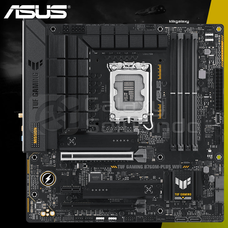 ASUS TUF GAMING B760M-PLUS WIFI Intel LGA1700 B760 DDR5 Motherboard Raptor Lake