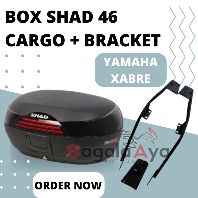 Promo Paket Box SHAD 46 SH 46 dan Bracket SHAD YAMAHA XABRE