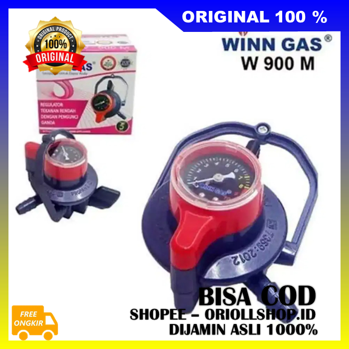 Regulator Pengunci Ganda Regulator Winn Gas Tekanan Rendah W900 M Pengunci Ganda 100% ASLI