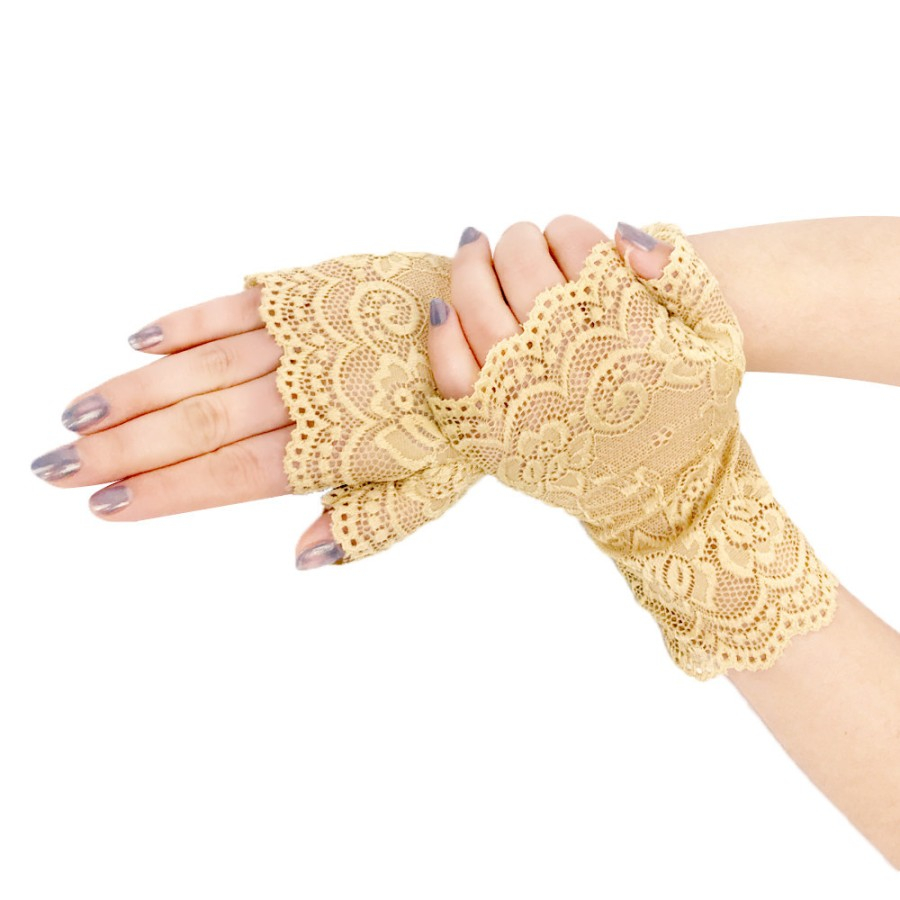 LTX-13 sarung tangan half finger lace glove gloves wedding