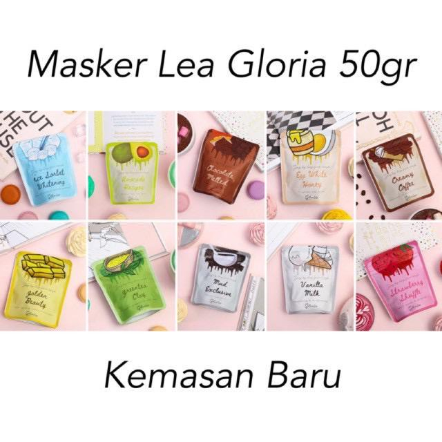 MASKER ORGANIK LEA GLORIA 50GRAM BPOM / TRAVEL SIZE MASKER LEA GLORIA 50GR / MASKER BY LEA GLORIA