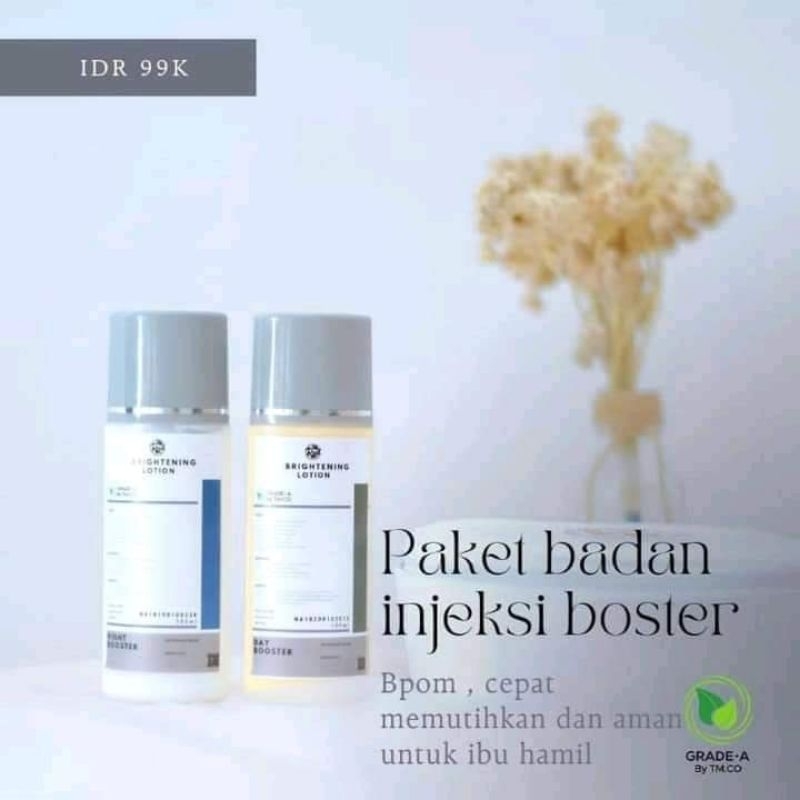 [ORI] PAKET WHITENING BOOSTER | Lotion GRADE A by TMCO | Booster injeksi HB BPOM