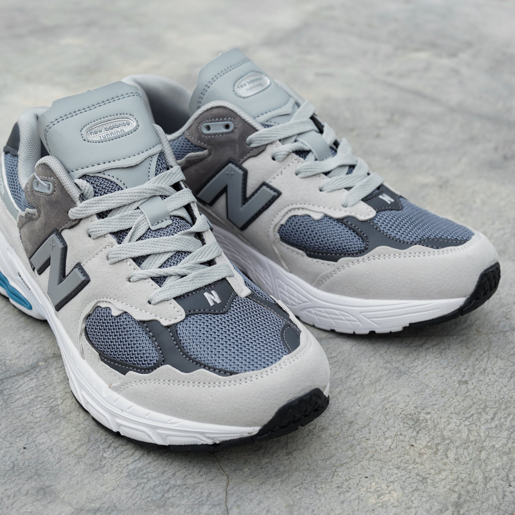 SEPATU RUNNING NEW B4L4NCE 2002R GREY BLUE