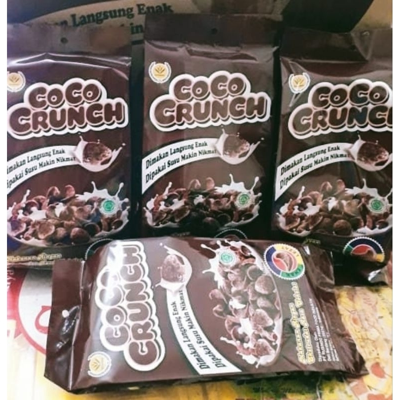 

Coco Crunch Sereal Gandum Coklat Susu (1 Pack Isi 10 Pcs) - Koko Krunch Cokelat Cereal