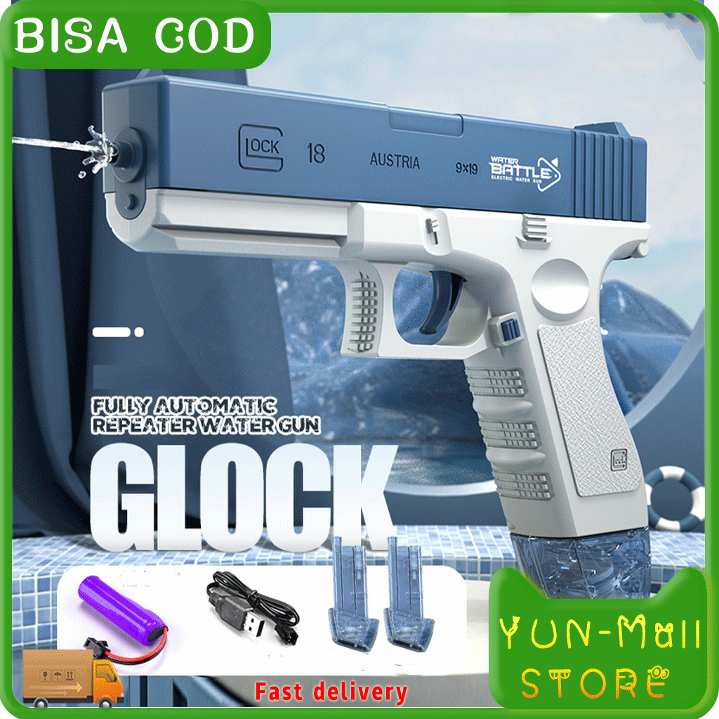 YUN Mall Mainan pistol air elektrik modern, Electric continuous water gun