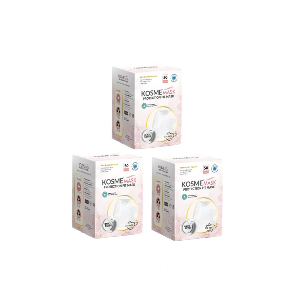 KOSMEMASK FITMASK NANO SILVER BUNDLING 3 BOX