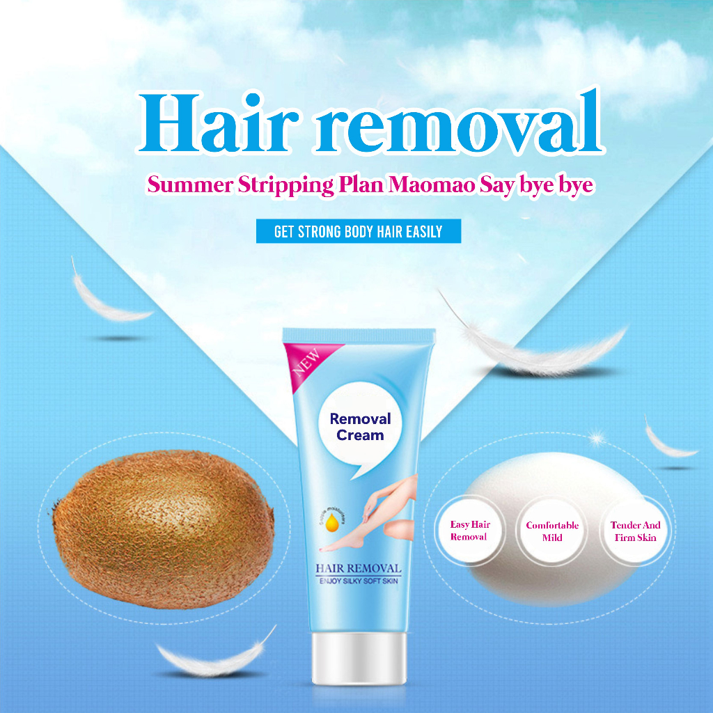 Hair Removal Cream Perontok Bulu Ketiak/kaki/tangan Non-irritating Perontok Bulu Penghilang Bulu