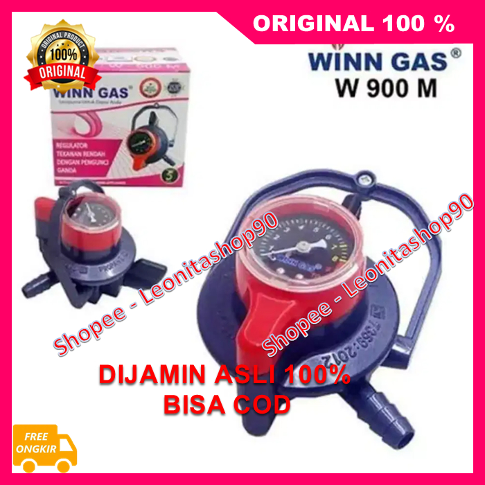 Regulator Pengunci Ganda Regulator Winn Gas Tekanan Rendah W900 M Pengunci Ganda 100% ORIGINAL