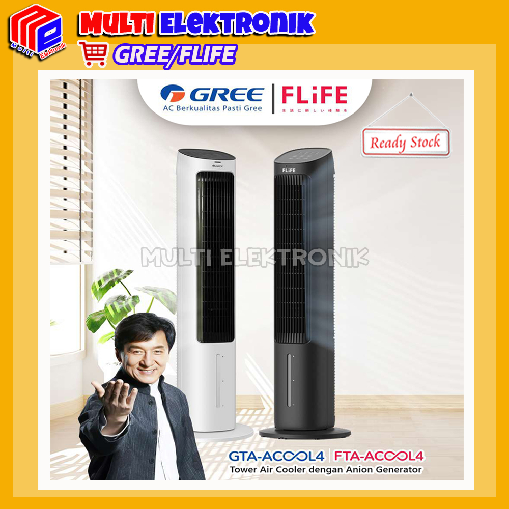 GREE Smart Tower Fan Air Cooler / Penyejuk Udara Portable - GTA-ACOOL4