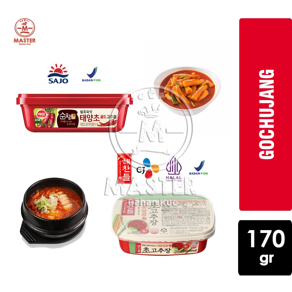 

Sajo Gochujang Hot Pepper Paste / CJ Haechandle Pasta Cabe Korea Halal [170 gr]