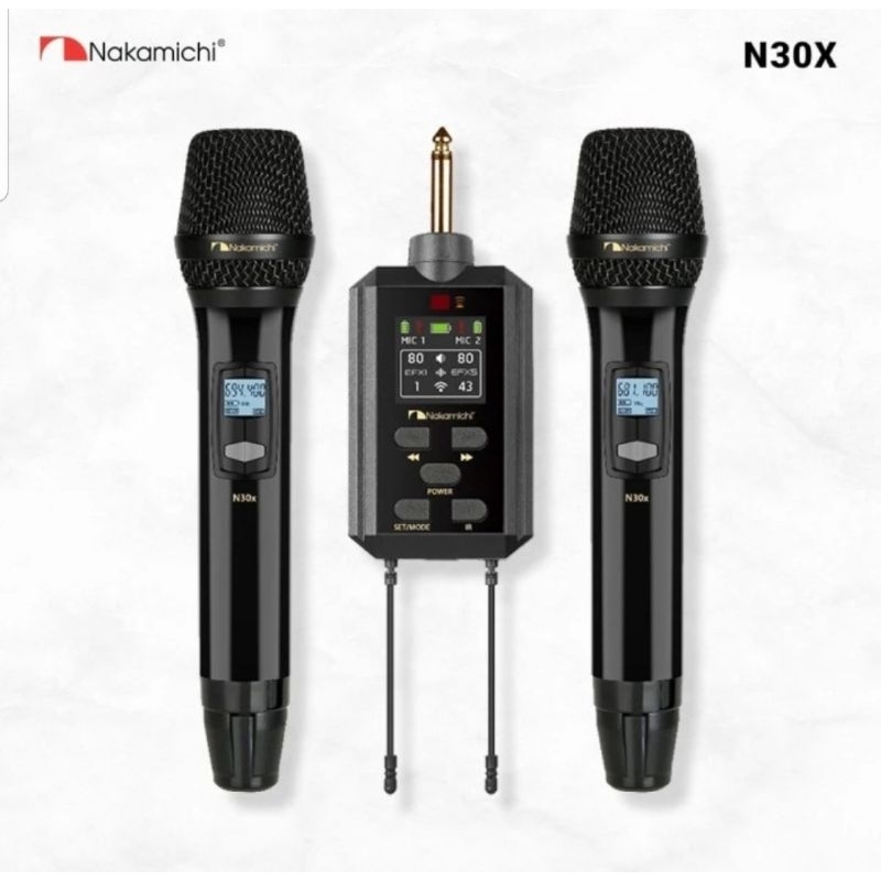 Mic Nakamichi N30X N30 X Mic Wireless Dual Handheld Receiver Original