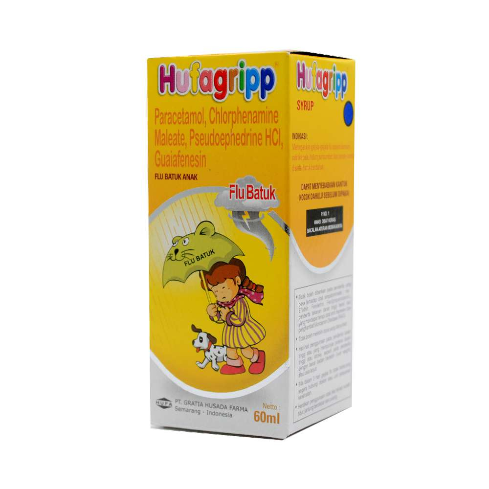 HUFAGRIP SIRUP 60 ML UNTUK BATUK BERDAHAK DAN PILEK