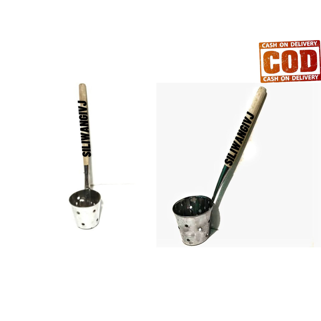 Saringan Mie Kocok Alumunium / Bakmi Mie Ayam / Serok Sayur Toge Baso Gagang Kayu