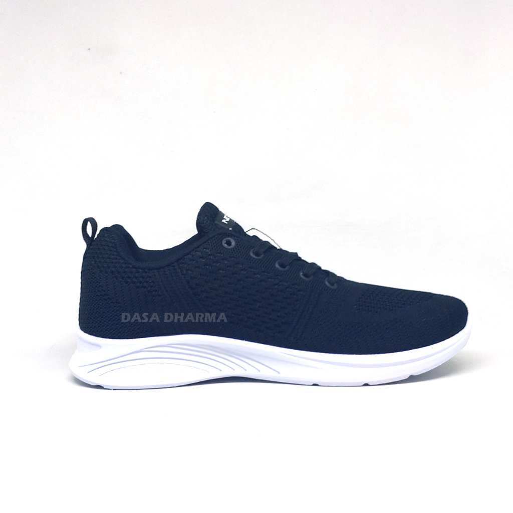 Sepatu New Era Pro Lexus Pria Hitam Putih Sneakers Sekolah Size 39 - 43