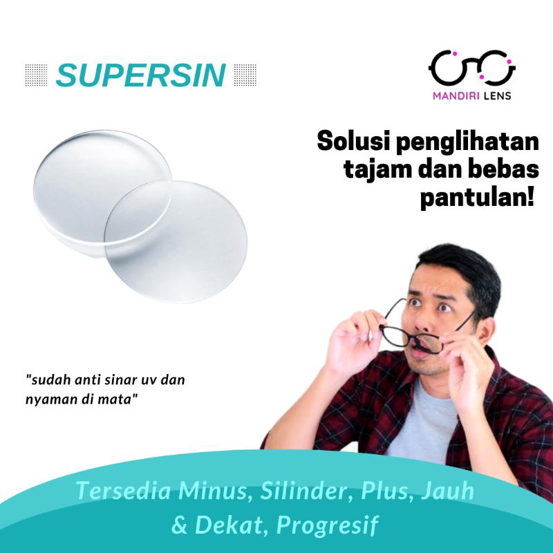 Lensa Silinder Minus Plus Supersin