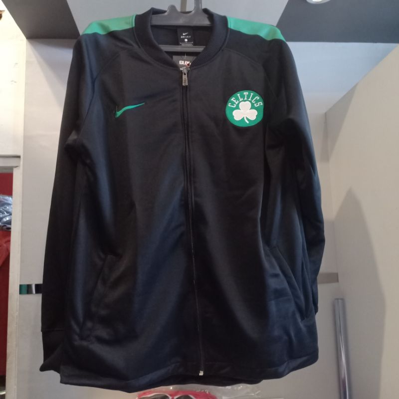 JAKET NBA JAKET TEAM BOSTON CELTICS HITAM HIJAU