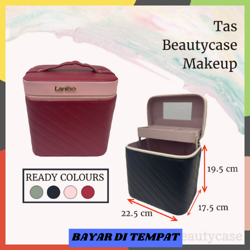 SS-B2261 Kotak kosmetik / Tempat Make Up / Beauty Case/1 Tingkat Classy 22.5x17.5x23.5cm