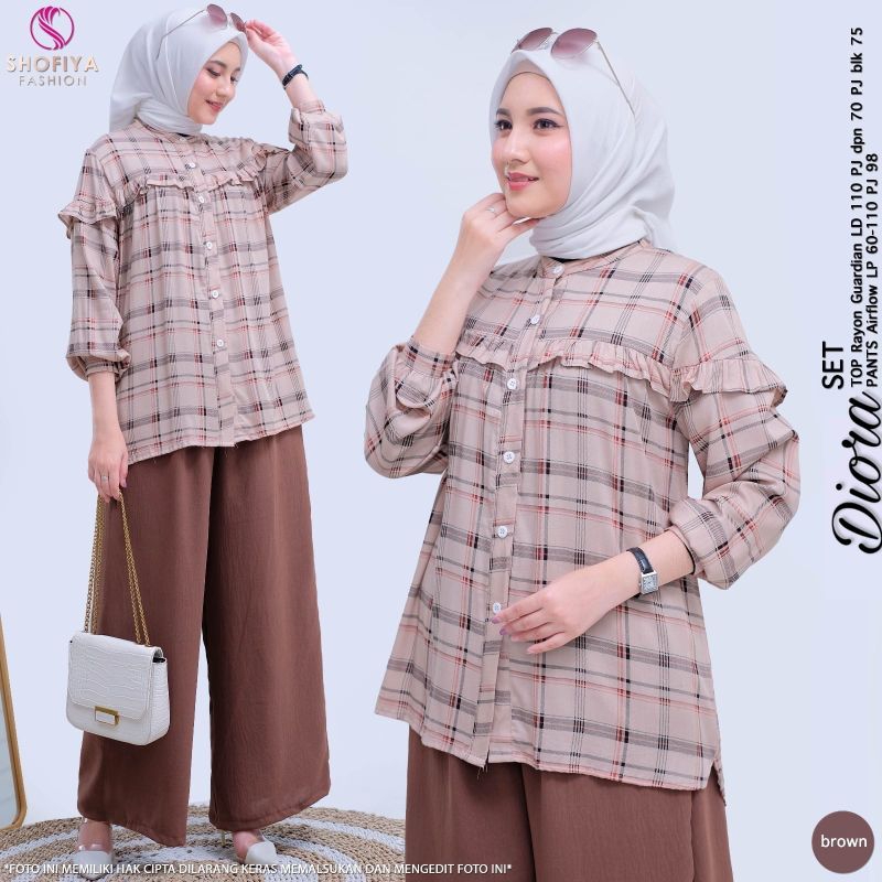 DIORA/SYAHILA SETELAN BAJU WANITA BY SHOFIYA SFS