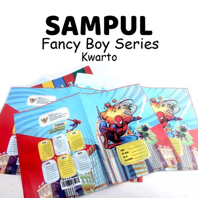 SAMPUL QUARTO FANCY ISI 20 PCS / SAMPUL BUKU TULIS KARAKTER LUCU MURAH