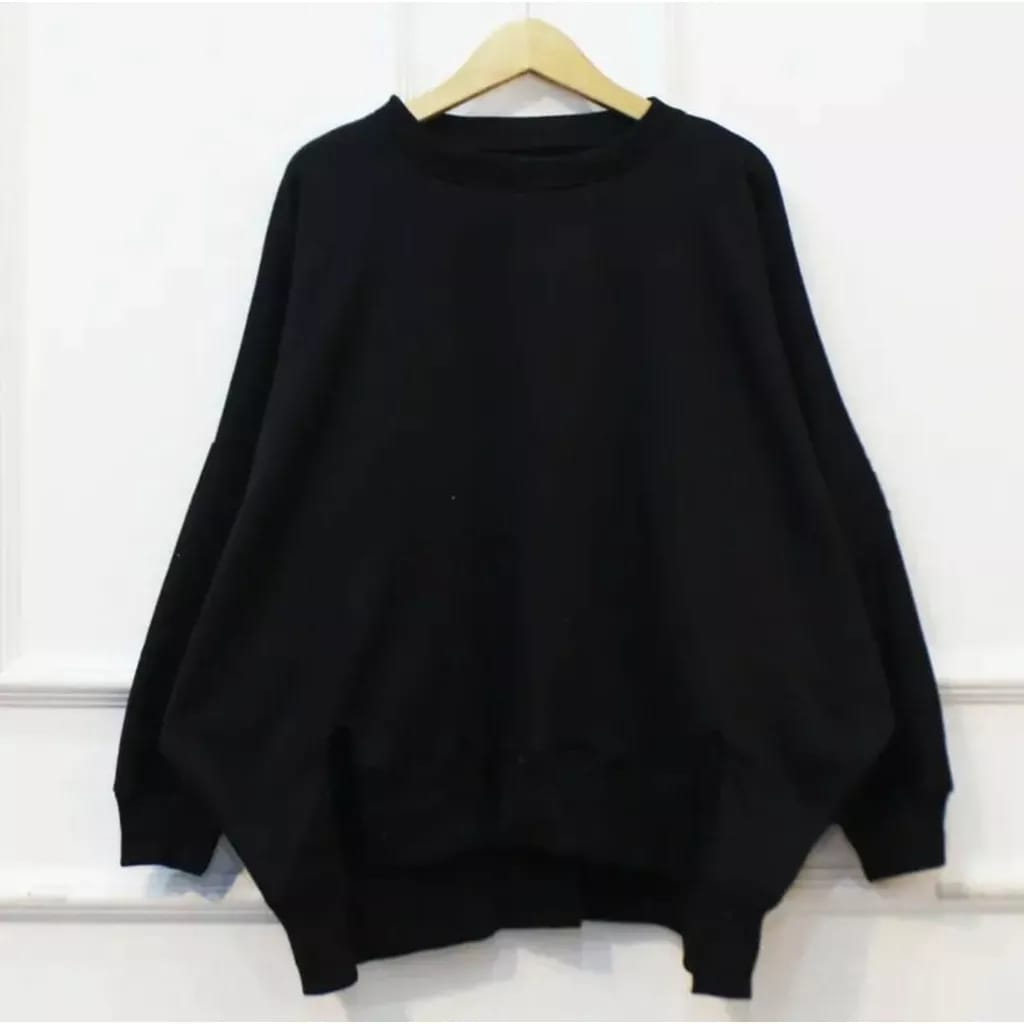 SLT BTWG RIB BELAH SWEATER OVERSIZE - SWEATER BIG SIZE JUMBO KOREAN STYLE