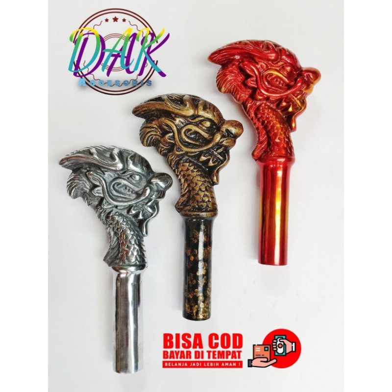 Shift Knob / karakter naga / Tongkat Prosneling / Tuas Gigi Persneling Truck / Mobil / Variasi Truck