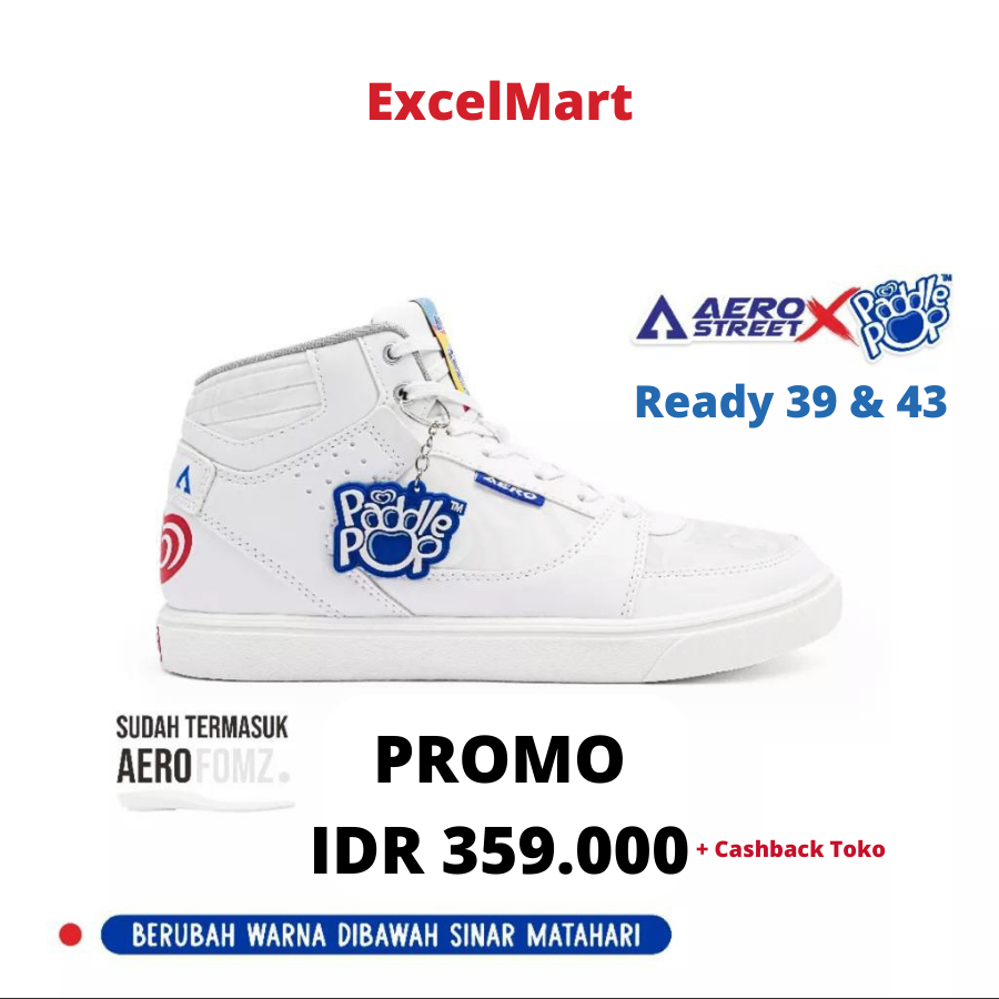 SEPATU AEROSTREET X PADDLE POP WALLS - READY ORIGINAL LIMITED