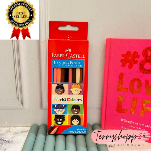 

Pensil Warna Faber Castel Wold Color Pensil Mewarnai isi 10pcs Bisa Cod